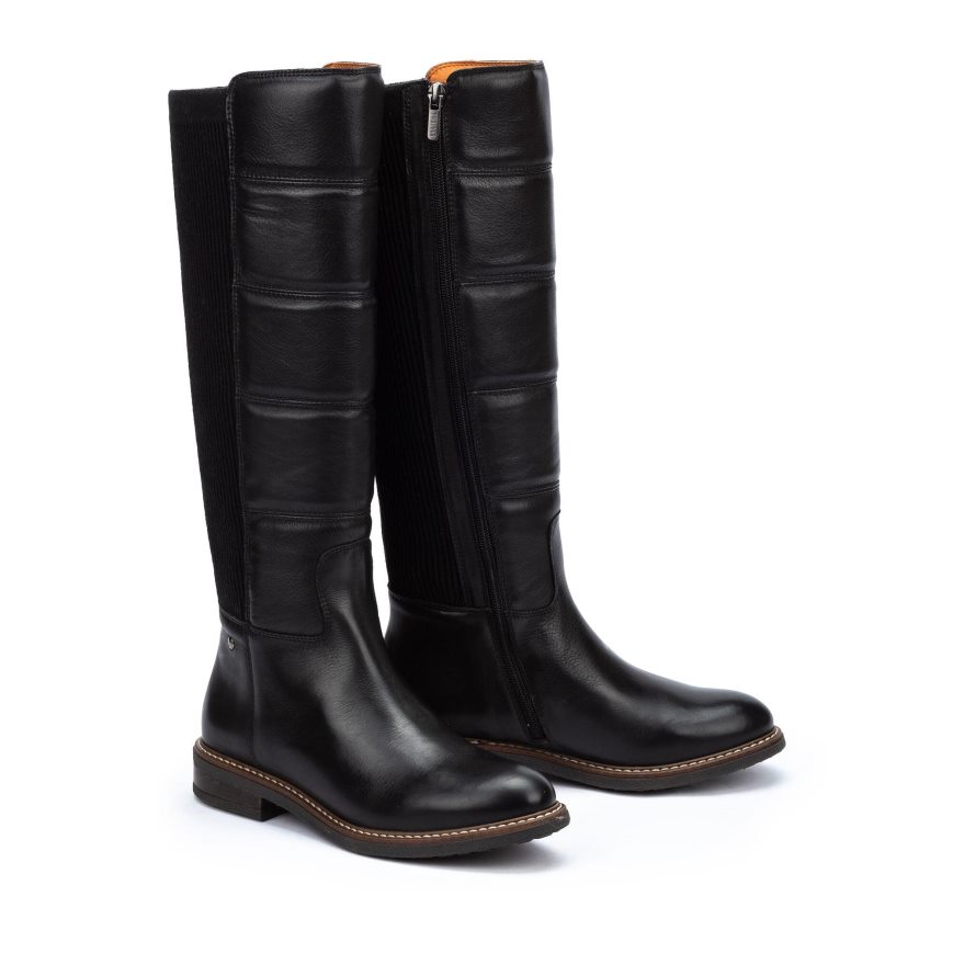 Women's Pikolinos ALDAYA Knee-high Boots Black | NZ Z839207